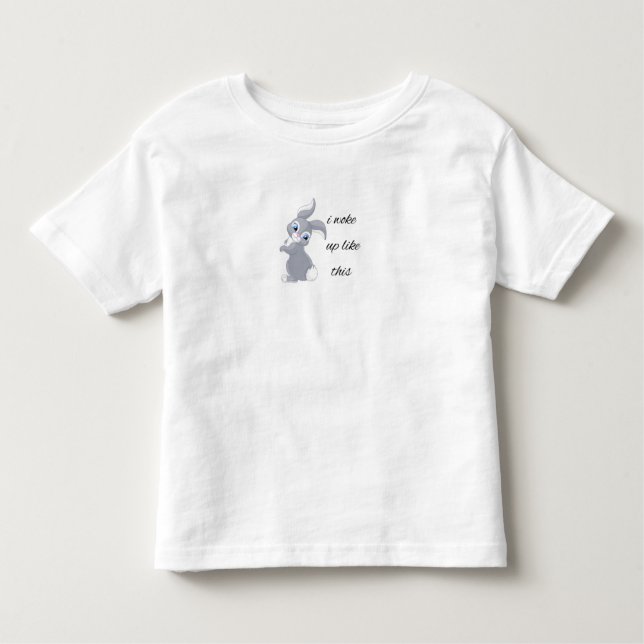 Camiseta De Bebé Me desperté como este lindo conejo gracioso (Anverso)