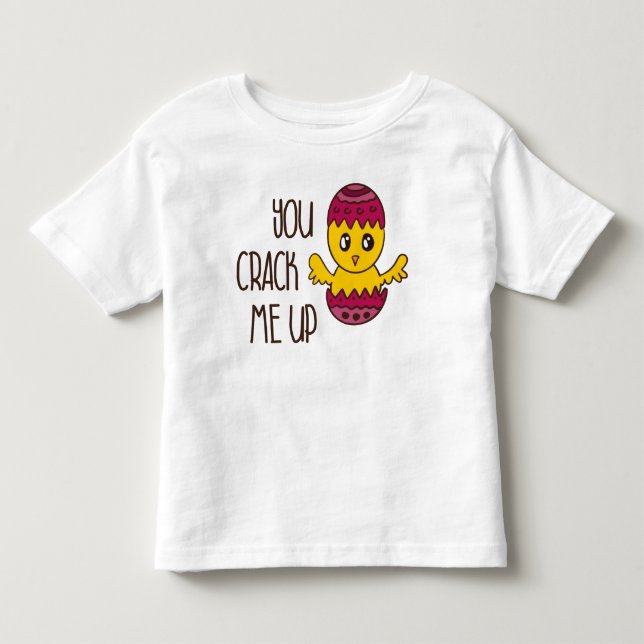 Camiseta De Bebé Me destrozas la tarta graciosa de pollo de Pascua (Anverso)
