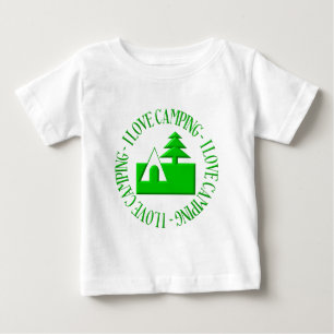Camiseta De Bebé Me encanta acampar