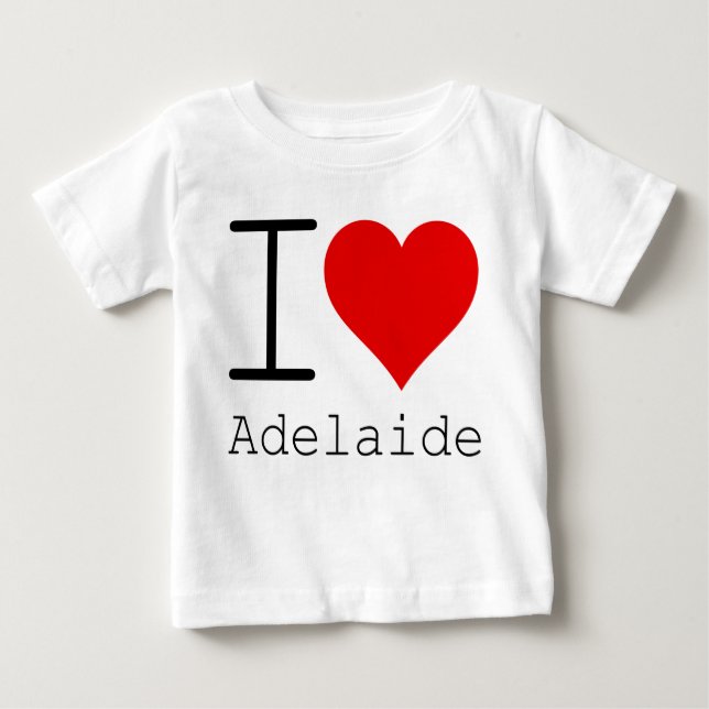 Camiseta De Bebé Me encanta Adelaide (Anverso)