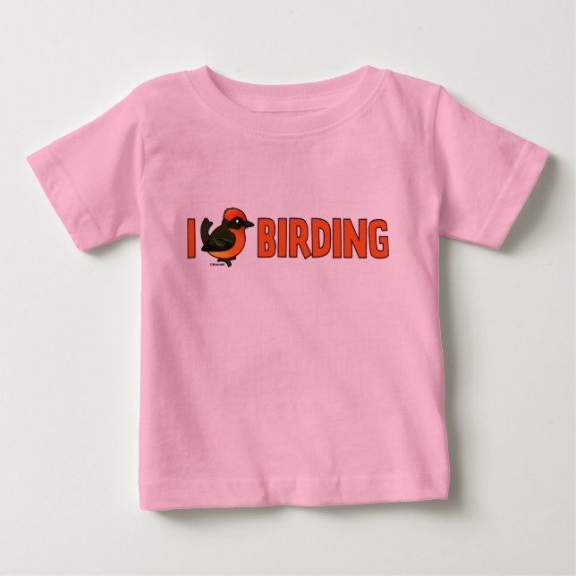 Camiseta De Bebé Me encanta Birding VEFL (Anverso)