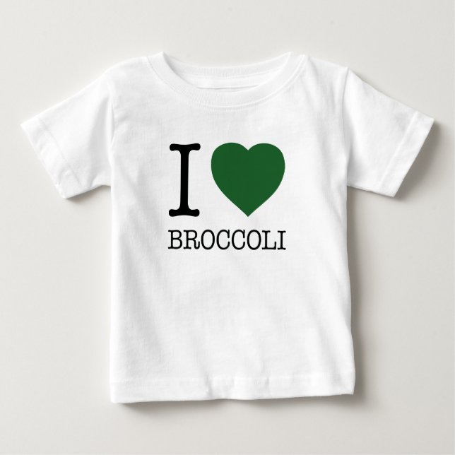 CAMISETA DE BEBÉ ME ENCANTA BROCCOLI (Anverso)