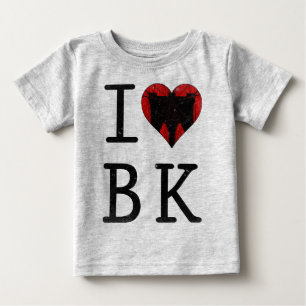 Camiseta De Bebé Me encanta Brooklyn BK NYC Tee
