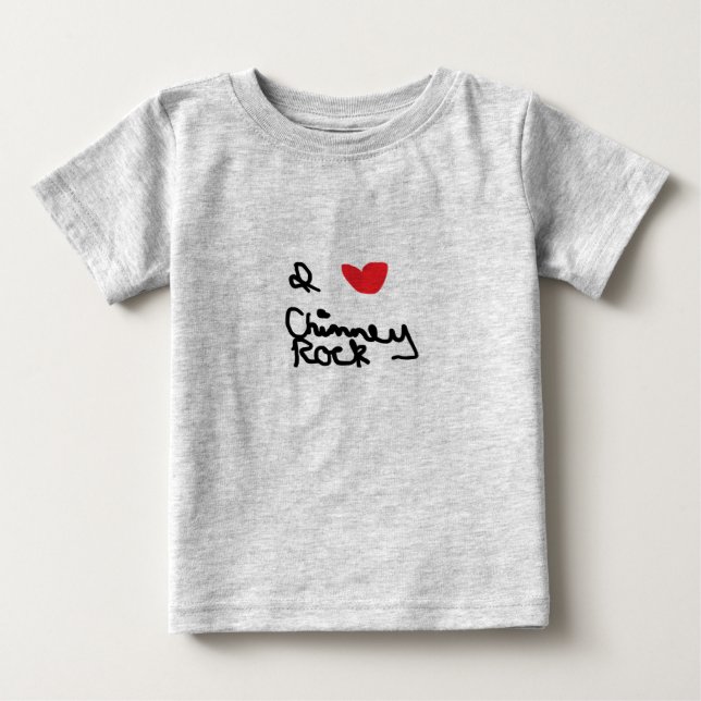 Camiseta De Bebé Me encanta Chimney Rock (Anverso)
