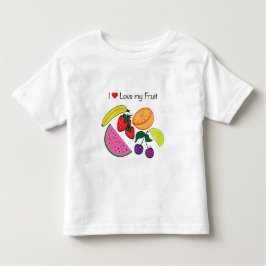 Camiseta De Bebé Me Encanta (Corazón) Mi Fruta...