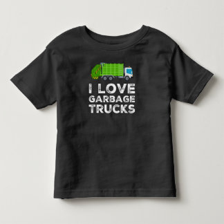 Camiseta De Bebé Me Encanta El Camión De La Basura Para Los Niños P