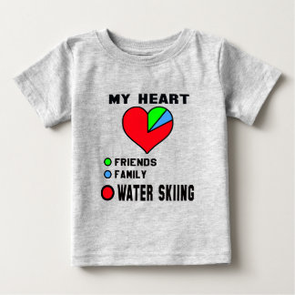 Camiseta De Bebé Me encanta el esquí acuático.
