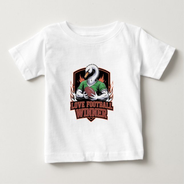 Camiseta De Bebé Me encanta el fútbol  (Anverso)