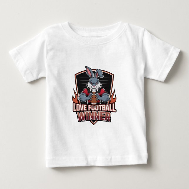 Camiseta De Bebé Me encanta el fútbol (Anverso)
