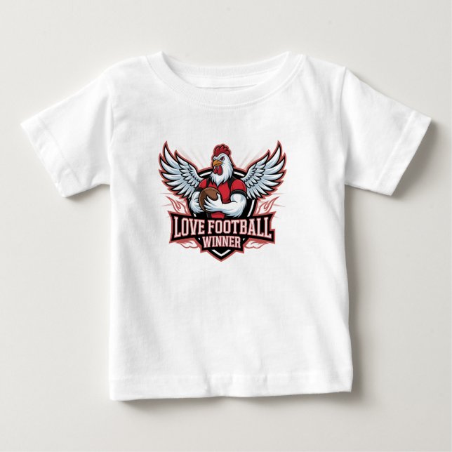 Camiseta De Bebé Me encanta el fútbol (Anverso)