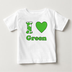 Camiseta De Bebé Me encanta el Green