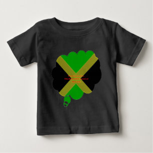 Camiseta De Bebé Me encanta el texto de Jamaica en la imagen de la 