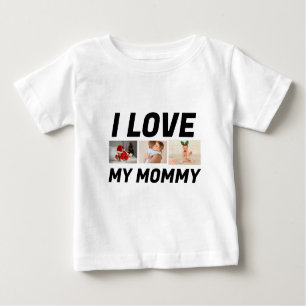 Camiseta De Bebé Me encanta el texto de mi PERSONALIZADO mamá, foto