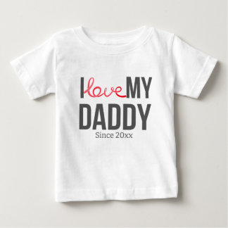 CAMISETA DE BEBÉ ME ENCANTA EL TEXTO PERSONALIZADO DE MI ROPA DE BE