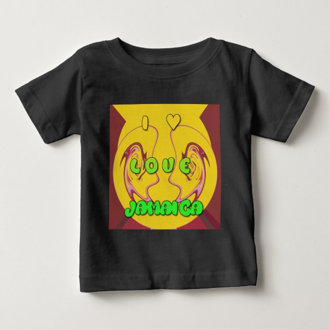 Camiseta De Bebé Me encanta Jamaica.png (Anverso)