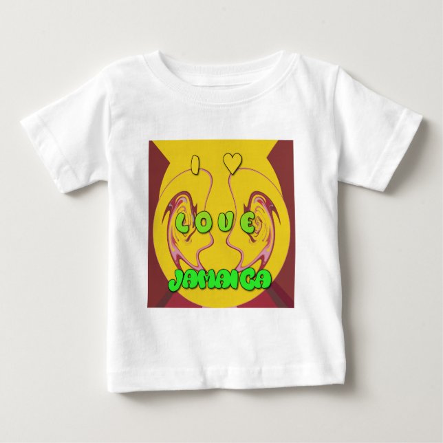 Camiseta De Bebé Me encanta Jamaica.png (Anverso)