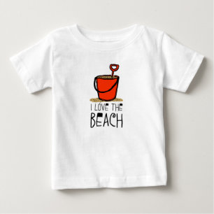 Camiseta De Bebé Me encanta la arena de la playa