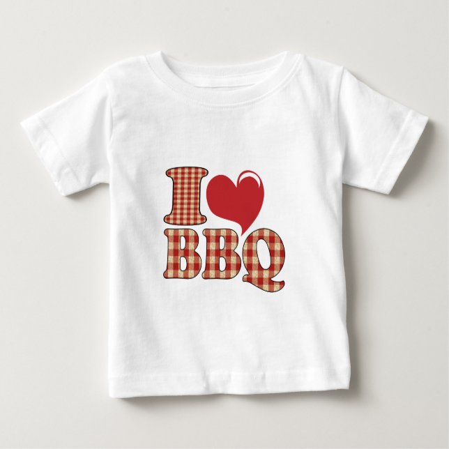 Camiseta De Bebé Me encanta la barbacoa (Anverso)