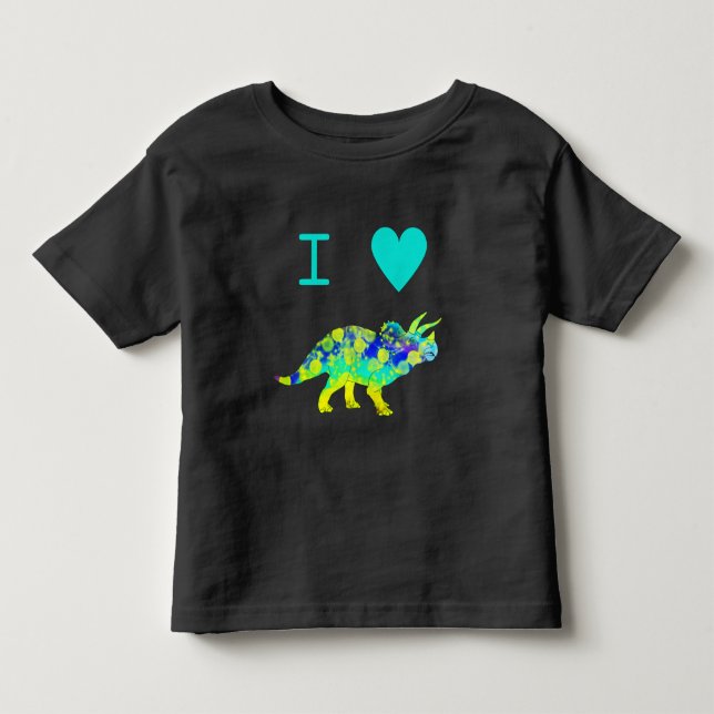 Camiseta De Bebé Me encanta la cita de los dinosaurios (Anverso)