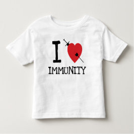 Camiseta De Bebé Me encanta la inmunidad Pro Vax