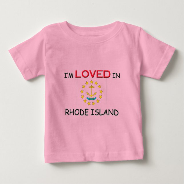 Camiseta De Bebé Me encanta la ISLA RHODE (Anverso)