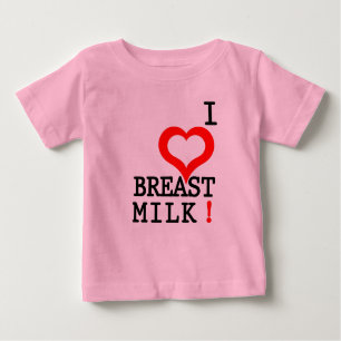 CAMISETA DE BEBÉ ¡ME ENCANTA LA LECHE MATERNA!