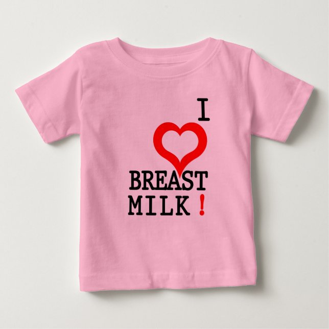 CAMISETA DE BEBÉ ¡ME ENCANTA LA LECHE MATERNA! (Anverso)