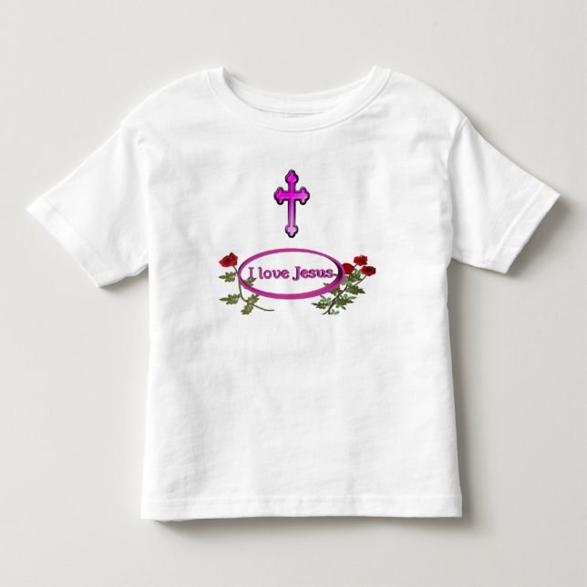 Camiseta De Bebé Me encanta la ropa de Jesús (Anverso)