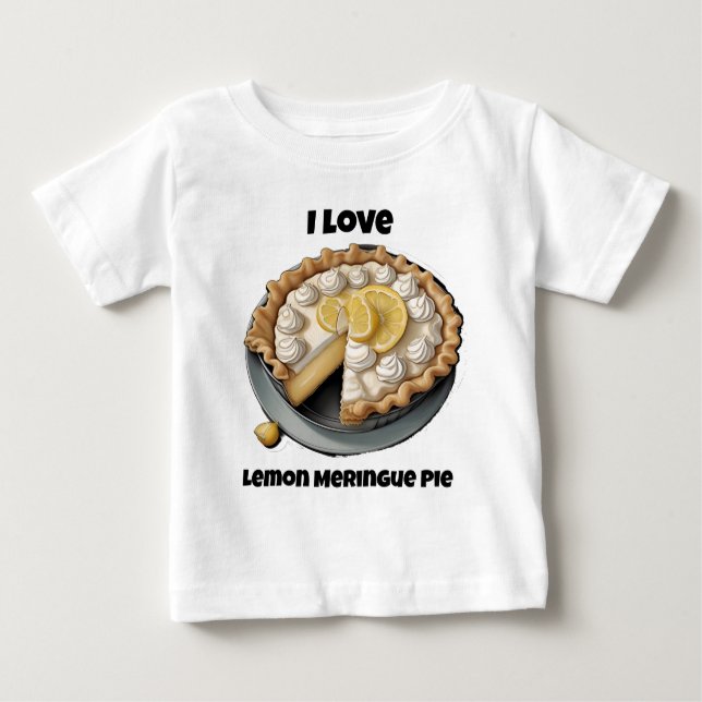 Camiseta De Bebé Me encanta la tarta de merengue de limón (Anverso)