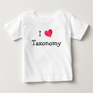 Camiseta De Bebé Me encanta la taxonomía