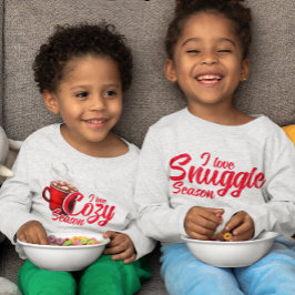 Camiseta De Bebé Me encanta la temporada de acurrucarse