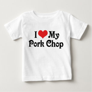 Camiseta De Bebé Me encanta mi chuleta de cerdo