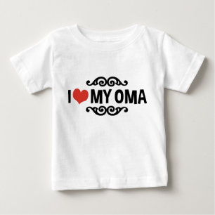 Camiseta De Bebé Me encanta mi mamá