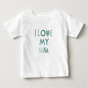 Camiseta de bebé Me encanta mi Nana