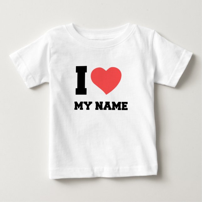 CAMISETA DE BEBÉ ME ENCANTA MI NOMBRE (Anverso)