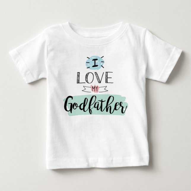 Camiseta De Bebé Me Encanta Mi Padrino Cuto (Anverso)