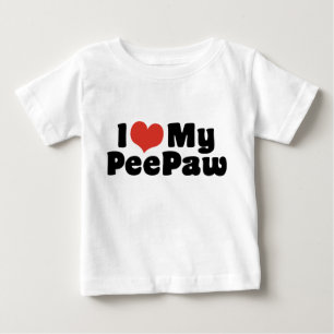Camiseta De Bebé Me encanta mi peePaw