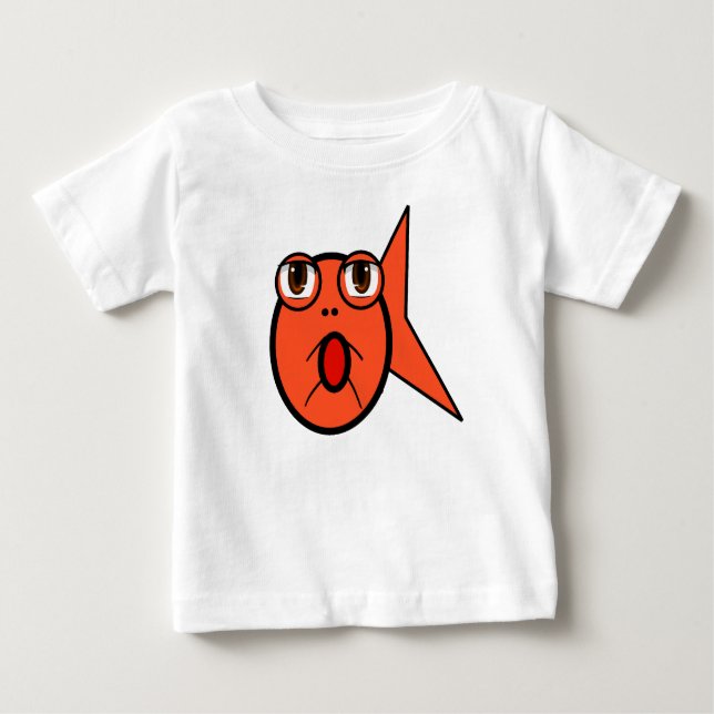 Camiseta De Bebé Me encanta mi pescado de oro (Anverso)