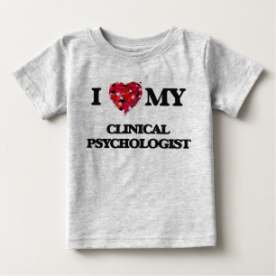 Camiseta De Bebé Me encanta mi psicóloga clínica