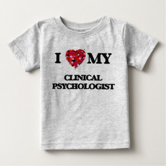 Camiseta De Bebé Me encanta mi psicóloga clínica