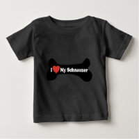 Me encanta mi Schnauzer - Hueso de perro