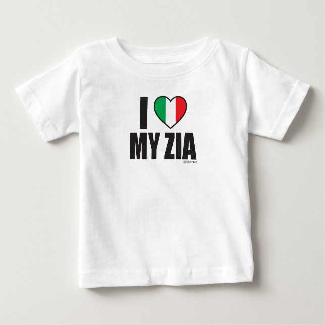 Camiseta De Bebé ME ENCANTA MI ZIA White (Anverso)