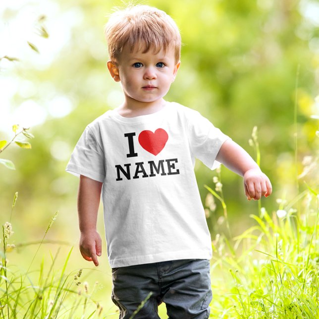 Camiseta De Bebé Me encanta nombre (Subido por el creador)