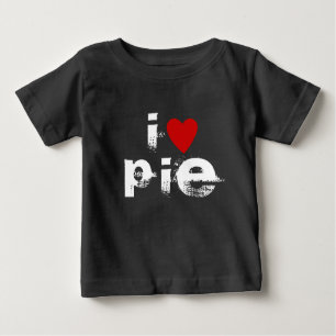 Camiseta De Bebé Me encanta P I E   Personalizado de corazón texto
