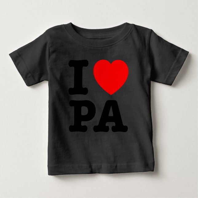 Camiseta De Bebé ME ENCANTA PA Pennsylvania (Anverso)