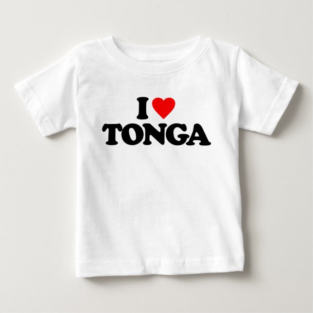 CAMISETA DE BEBÉ ME ENCANTA TONGA (Anverso)
