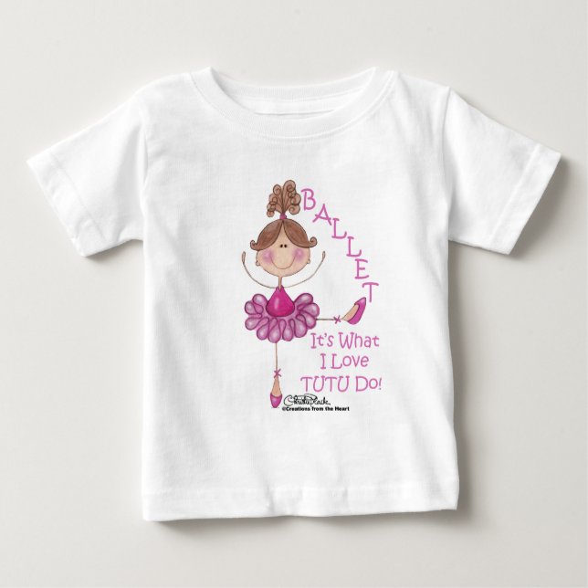 Camiseta De Bebé ¡Me encanta "TUTU"! (Anverso)