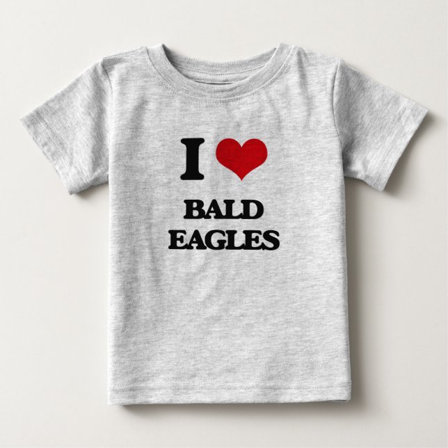 Camiseta De Bebé Me encantan las águilas calvas (Anverso)