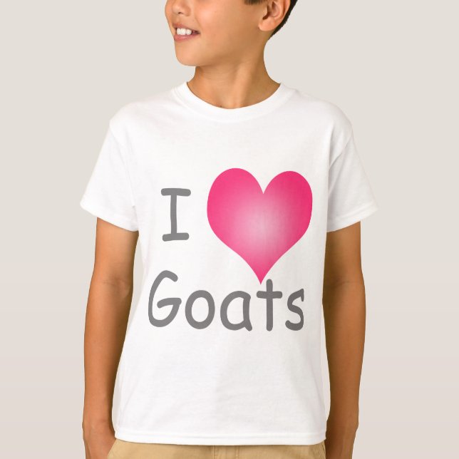 Camiseta De Bebé Me encantan las cabras (Anverso)
