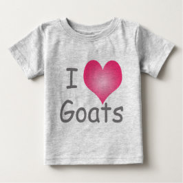 Camiseta De Bebé Me encantan las cabras